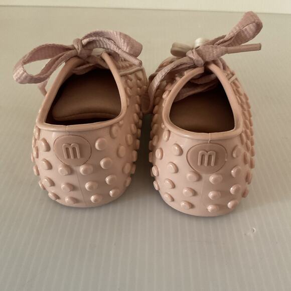 Mini Melissa x Miffy Pink Rubber Sneakers Toddler Size 7/8 Cute Bunny Lace Shoes - Picture 7 of 10